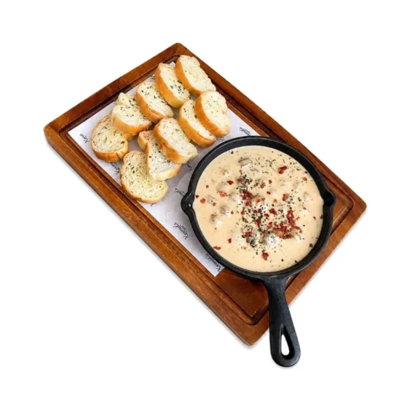 Creamy Cheese Dip with Toasted Bread
